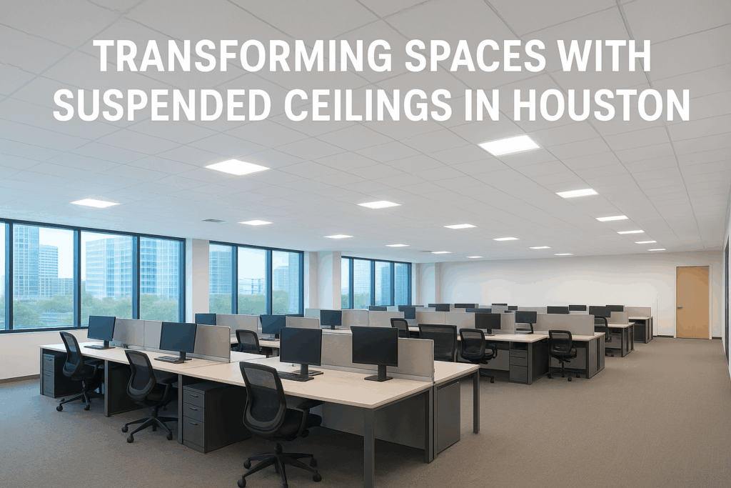 Transforming Spaces with Suspended Ceilings in Houston